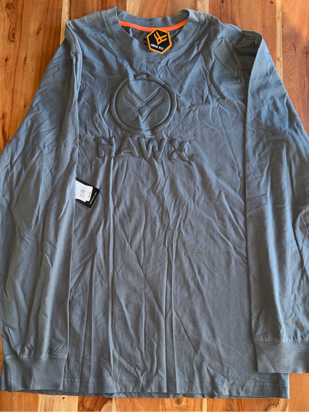 Men's Hawx workwear size large Long Sleeve Crewneck Shirt - Slate Gray. #016